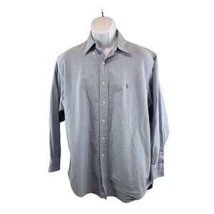 Ralph Lauren Mens Button Down Dress Shirt Size XL 16/33 Cotton Long Sleeve